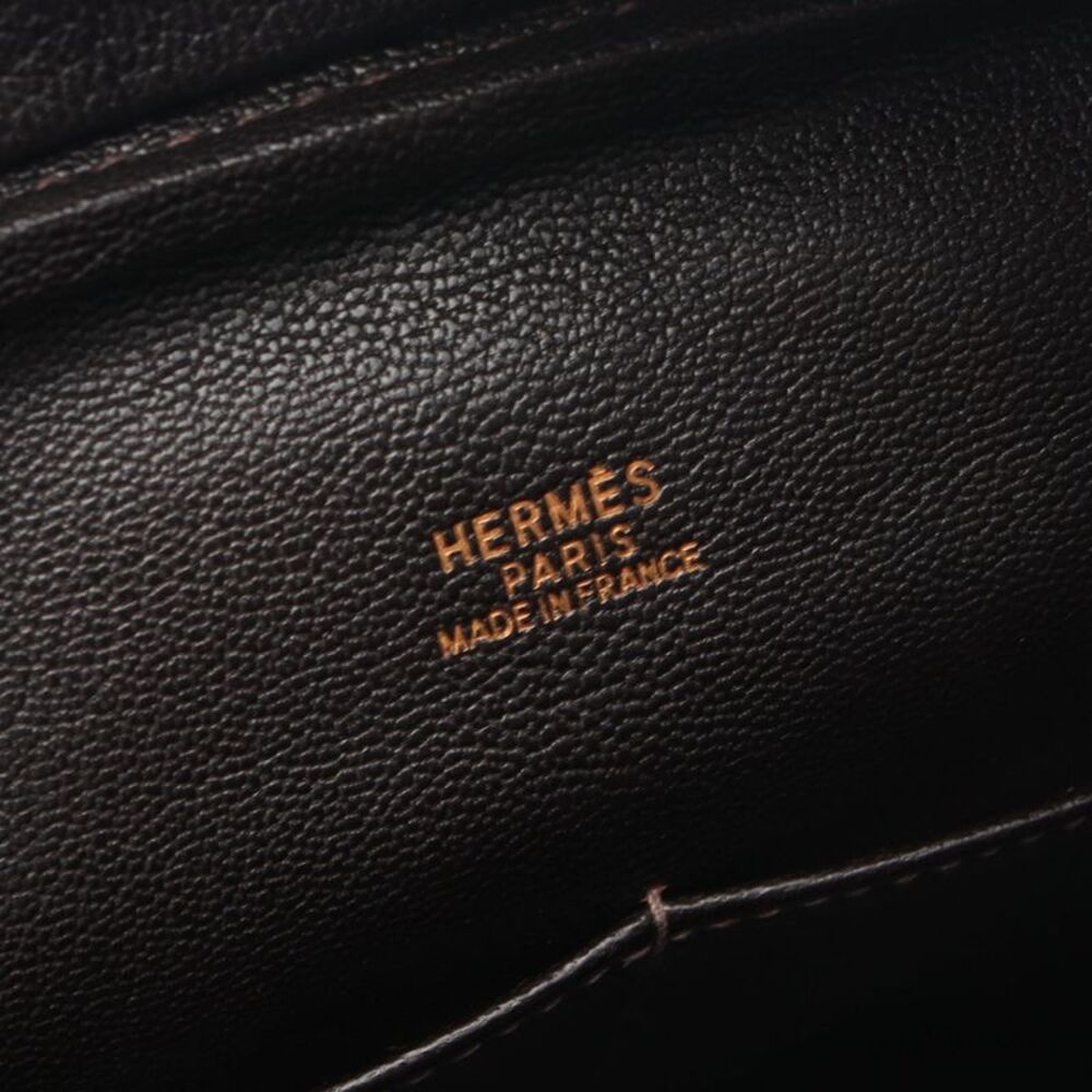 Hermes Plume 32 Ecru Ebene Handbag - Picture 10 of 10